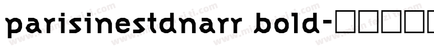 parisinestdnarr bold字体转换